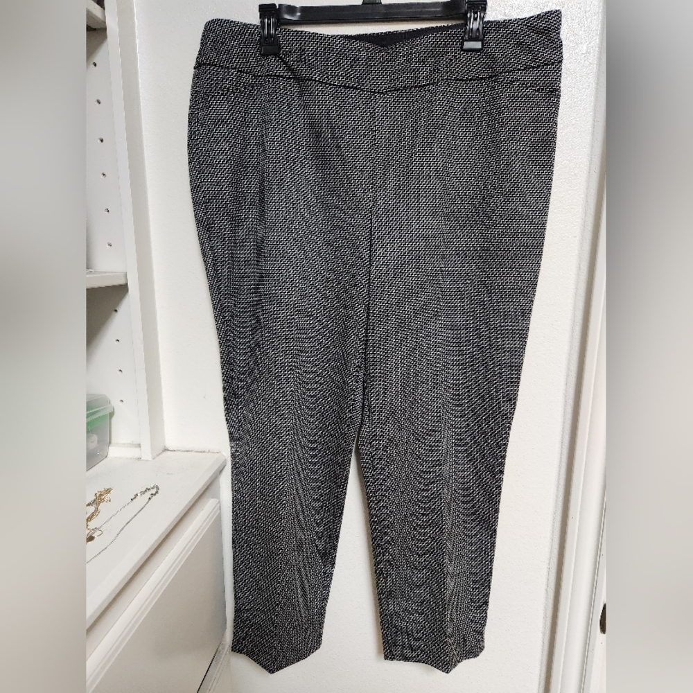 Investments pants women's size 16 black and white.